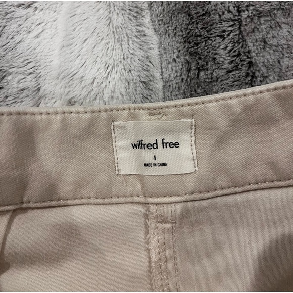 Wilfred Free Brennan Pant High-rise cotton utility pants Gd Birch Sz 4 Workwear - Picture 8 of 8